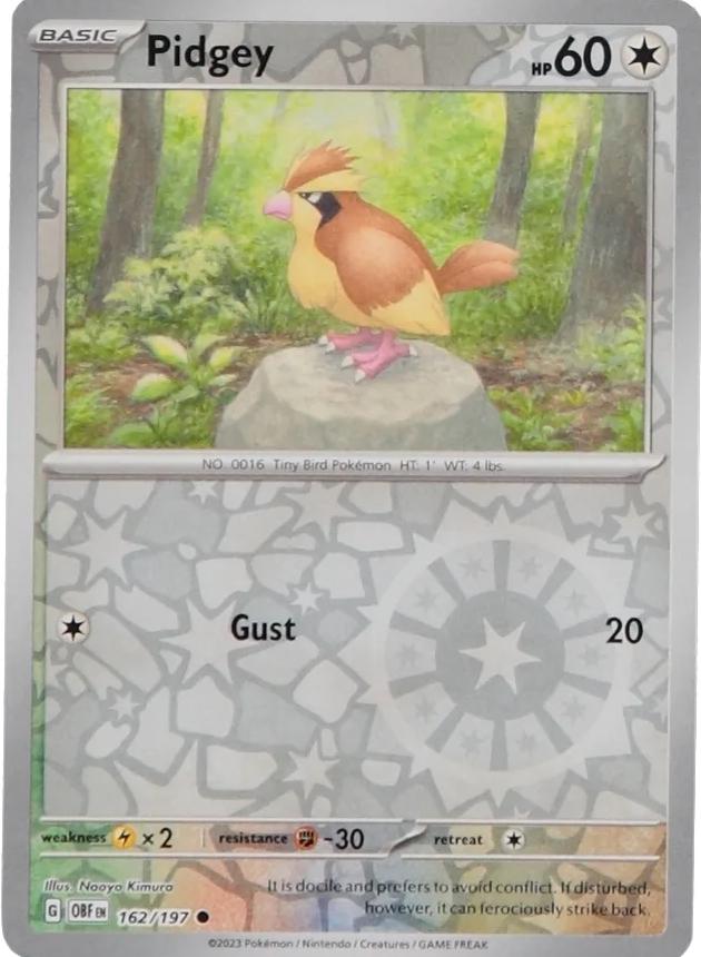 Pidgey [Reverse Holo] #162