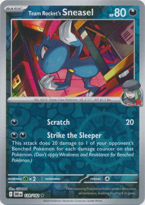 Team Rocket's Sneasel [Reverse Holo] #128