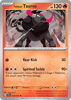 Paldean Tauros #18