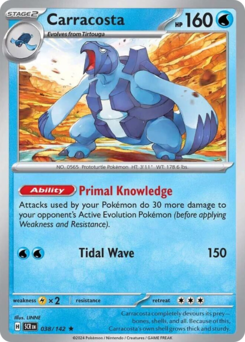 Carracosta [Reverse Holo] #38