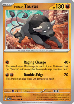 Paldean Tauros #48