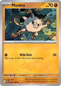 Mankey [Reverse Holo] #90
