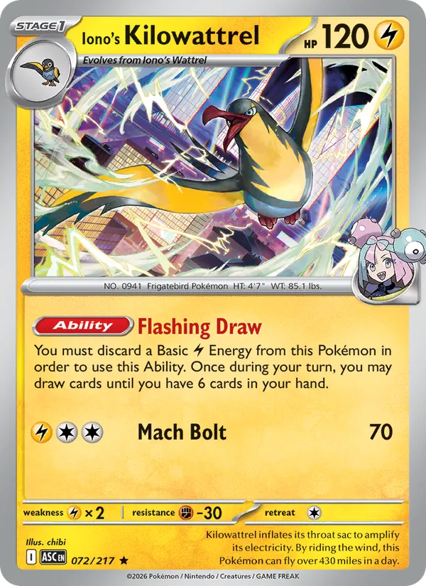 Iono's Kilowattrel [Ball] #72